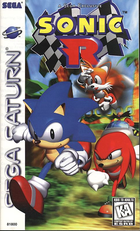 Sonic R box art for Sega Saturn